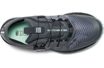Image of Saucony Switchback ISO Trail Running Shoes - Womens, Grey/Mint, Medium, 6.5, S10482-1-6.5
