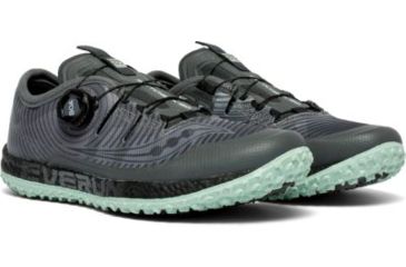 Image of Saucony Switchback ISO - Women's, Grey/Mint, Medium, 6.5, S10482-1-Medium-6.5
