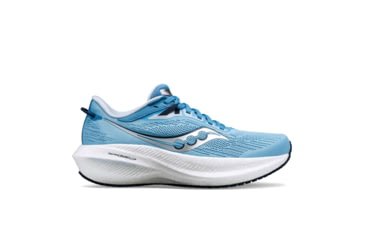 Image of Saucony Triumph 21 Shoes - Womens, Breeze/Navy, 5, Medium, S10881-115-400-M-5