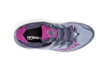 Image of Saucony Triumph Iso 4 Road Running Shoes - Womens, Fog/Grey/Purple, 6 US S10413-1-6  US