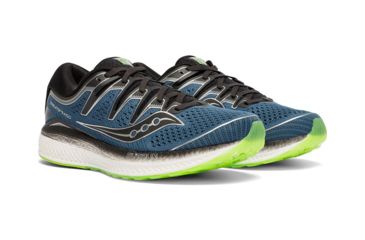 Image of Saucony Triumph ISO 5 Road Running Shoes - Mens, Steal/Black, Medium, 12, S20462-2-12