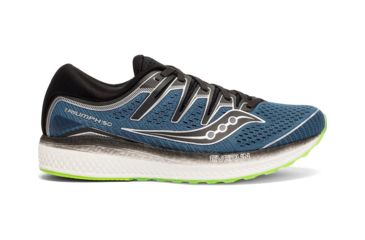 Image of Saucony Triumph ISO 5 Road Running Shoes - Mens, Steal/Black, Medium, 12, S20462-2-12