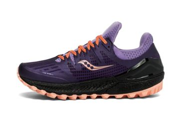 Image of Saucony Xodus Iso 3 Trail Running Shoes - Women's, Purple/Peach, Medium, 8 S10449-37-Medium-8