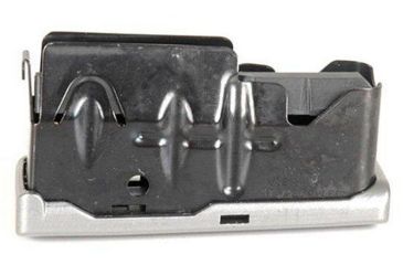 Image of Savage Arms 116/114 .300 Winchester Magnum/375 Ruger Rifle Magazine, 3 Round, Silver, 1 Pack, Stainless Steel, 55124-3RD