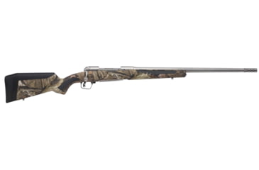 Image of Savage Arms 110 Bolt Action Rifle, .375 Ruger, 23 in barrel, 1-12 Twist, Muzzle Brake, Stainless Steel, 3 Rounds, 57047-FRRMPG