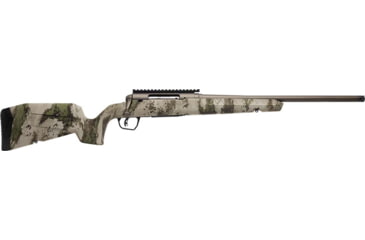 Image of Savage Arms Axis 2 Pro Bolt Action Rifle, .30-06 Springfield, 20in Heavy Sporter Threaded Barrel, 1-10, Synthetic Woodland Stock, Cerakote Gun Metal Bronze, 32289-FRRMPG
