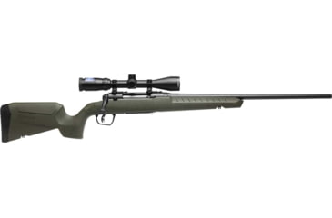 Image of Savage Arms Axis 2 XP Bolt Action Rifle, 308 Win/7.62x51 NATO, 20in Barrel, 1-10, 3-9x40mm Scope, Synthetic Green Stock, Blued Black, 32219-FRRMPG