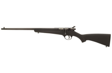 Image of Savage Arms Rascal Youth Single Shot Youth Left Hand Bolt Action Rifle, .22 Long Rifle, 16.12in Barrel, 1-16, Synthetic Black Stock, Blued Black, 13843-FRRMPG