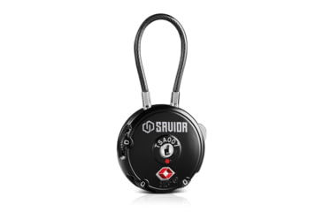 Image of Savior Equipment 3 Digit Cable Lock, Black, Small, LK-ROUND-BK