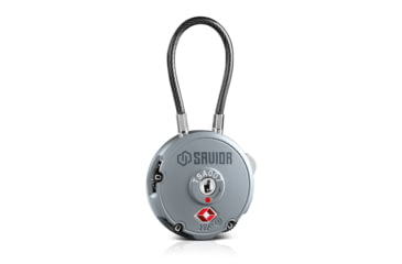 Image of Savior Equipment 3 Digit Cable Lock, Grey, Small, LK-ROUND-GS