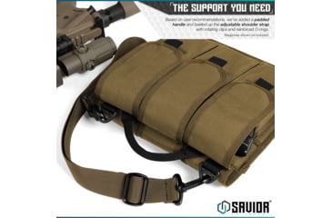 Image of Savior Equipment 6 Slot Rifle Magazine Pouch, Dark FDE, MP-RS-X6-ST-TN
