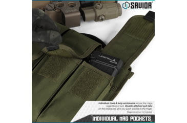 Image of Savior Equipment 6 Slot Rifle Magazine Pouch, OD Green, MP-RS-X6-ST-OG