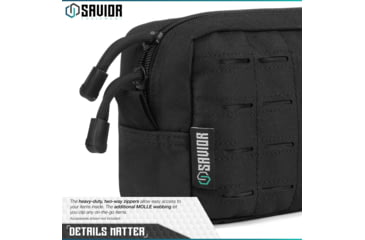Image of Savior Equipment 9x5in Pouch, LCM Style, Black, SP-9X5LCM-PLAIN-BK