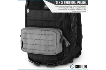 Image of Savior Equipment 9x5in Pouch, LCM Style, Gray, SP-9X5LCM-PLAIN-GS