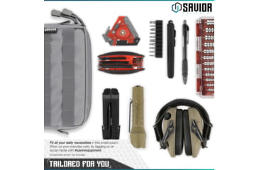 Image of Savior Equipment 9x5in Pouch, Molle Style, Gray, SP-9X5MOL-PLAIN-GS