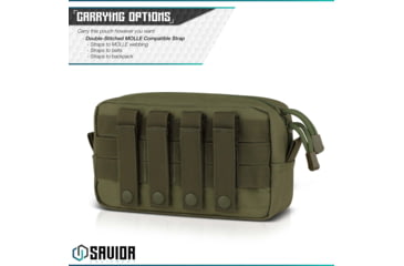 Image of Savior Equipment 9x5in Pouch, Molle Style, OD Green, SP-9X5MOL-PLAIN-OG