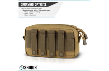 Image of Savior Equipment 9x5in Pouch, Molle Style, Tan, SP-9X5MOL-PLAIN-TN