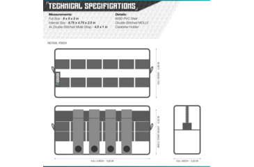 Image of Savior Equipment 9x5in Pouch, Molle Style, Tan, SP-9X5MOL-PLAIN-TN
