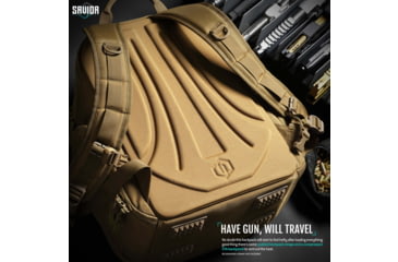 Image of Savior Equipment Compact S.E.M.A Pistol Backpack, 3 Gun, Dark FDE, BP-CPSEMA-WS-TN
