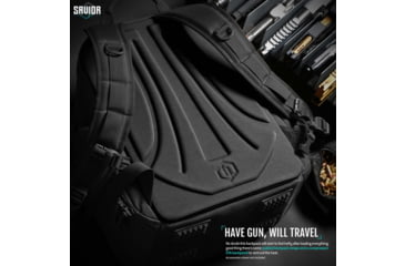 Image of Savior Equipment Compact S.E.M.A Pistol Backpack, 3 Gun, Obsidian Black, BP-CPSEMA-WS-BK
