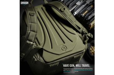 Image of Savior Equipment Compact S.E.M.A Pistol Backpack, 3 Gun, OD Green, BP-CPSEMA-WS-OG