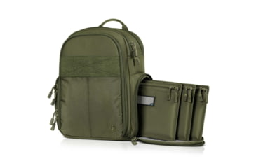 Image of Savior Equipment Compact S.E.M.A Pistol Backpack, 3 Gun, OD Green, BP-CPSEMA-WS-OG