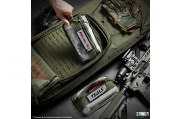 Image of Savior Equipment Core Lite Pouch w/ Hook Backing, 2 Pack, OD Green, SP-LCORE9X5-2P-OG