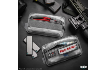 Image of Savior Equipment Core Lite Pouch w/ Hook Backing, 2 Pack, SW Gray, SP-LCORE9X5-2P-GS