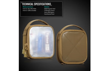 Image of Savior Equipment Core Pouch w/ Hook Backing, 2 Pack, Dark FDE, SP-CORE6X6-2P-TN