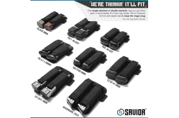 Image of Savior Equipment Double Pistol Mag Holder, Black, MP-TNS-PISX2-BK