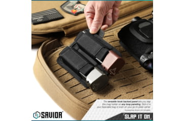 Image of Savior Equipment Double Pistol Mag Holder, Black, MP-TNS-PISX2-BK