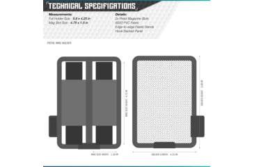 Image of Savior Equipment Double Pistol Mag Holder, Black, MP-TNS-PISX2-BK