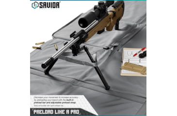 Image of Savior Equipment Folding Shooting Mat, Gray, Full Size - 89in x 41in, Folded - 19.5in x 19in x 3, SM-FOLD-GS