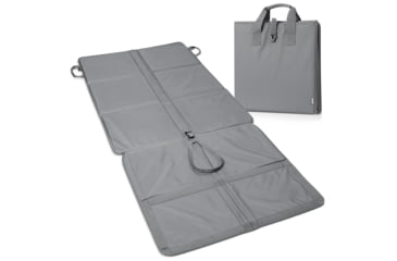 Image of Savior Equipment Folding Shooting Mat, Gray, Full Size - 89in x 41in, Folded - 19.5in x 19in x 3, SM-FOLD-GS