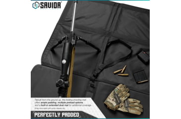 Image of Savior Equipment Folding Shooting Mat, Black, Full Size - 89in x 41in, Folded - 19.5in x 19in x 3, SM-FOLD-BK