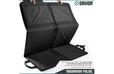 Image of Savior Equipment Folding Shooting Mat, Black, Full Size - 89in x 41in, Folded - 19.5in x 19in x 3, SM-FOLD-BK