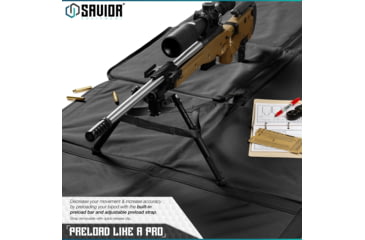 Image of Savior Equipment Folding Shooting Mat, Black, Full Size - 89in x 41in, Folded - 19.5in x 19in x 3, SM-FOLD-BK