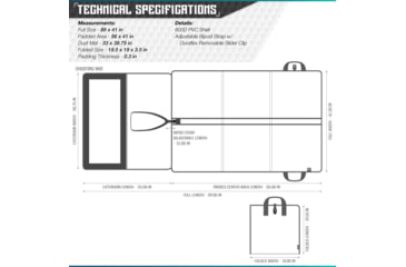 Image of Savior Equipment Folding Shooting Mat, Black, Full Size - 89in x 41in, Folded - 19.5in x 19in x 3, SM-FOLD-BK
