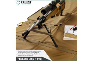 Image of Savior Equipment Folding Shooting Mat, Tan, Full Size - 89in x 41in, Folded - 19.5in x 19in x 3, SM-FOLD-TN