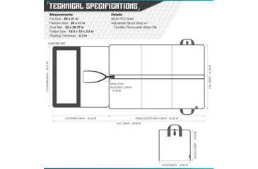 Image of Savior Equipment Folding Shooting Mat, Tan, Full Size - 89in x 41in, Folded - 19.5in x 19in x 3, SM-FOLD-TN