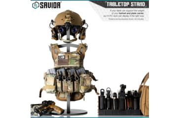 Image of Savior Equipment H.P.C. Rack Tabeltop Gear Stand, Gray, 29.5 x 12 x 12, RK-ST-HPC-GS