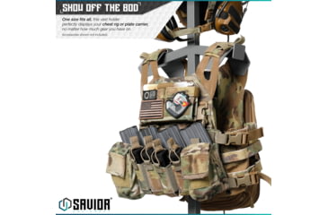 Image of Savior Equipment H.P.C. Rack Tabeltop Gear Stand, Gray, 29.5 x 12 x 12, RK-ST-HPC-GS