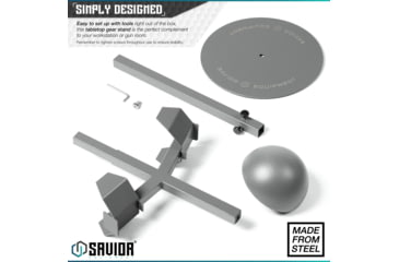 Image of Savior Equipment H.P.C. Rack Tabeltop Gear Stand, Gray, 29.5 x 12 x 12, RK-ST-HPC-GS