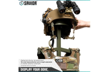 Image of Savior Equipment H.P.C. Rack Tabeltop Gear Stand, OD Green, 29.5 x 12 x 12, RK-ST-HPC-OG