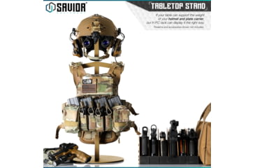 Image of Savior Equipment H.P.C. Rack Tabeltop Gear Stand, RAL 8000 Tan, 29.5 x 12 x 12, RK-ST-HPC-TN