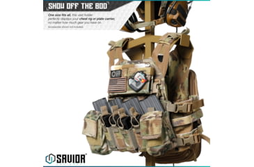 Image of Savior Equipment H.P.C. Rack Tabeltop Gear Stand, RAL 8000 Tan, 29.5 x 12 x 12, RK-ST-HPC-TN