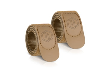 Image of Savior Equipment Hook/Loop Strap, Dark FDE, 15 L x 1 W, STRAP-RIF1-2P-TN