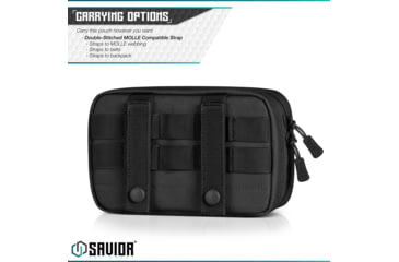 Image of Savior Equipment IFAK Buddy, Individual Medical Pouch, Black, Small, SP-FD-IFAK8X5-BK