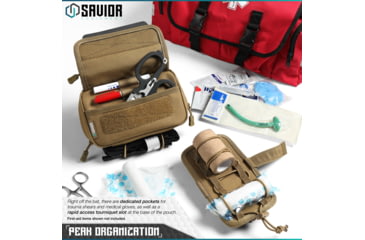 Image of Savior Equipment IFAK Buddy, Individual Medical Pouch, Dark FDE, Small, SP-FD-IFAK8X5-TN