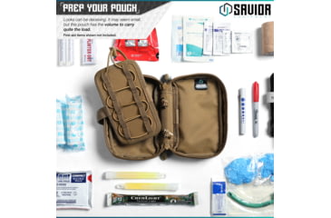 Image of Savior Equipment IFAK Buddy, Individual Medical Pouch, Dark FDE, Small, SP-FD-IFAK8X5-TN